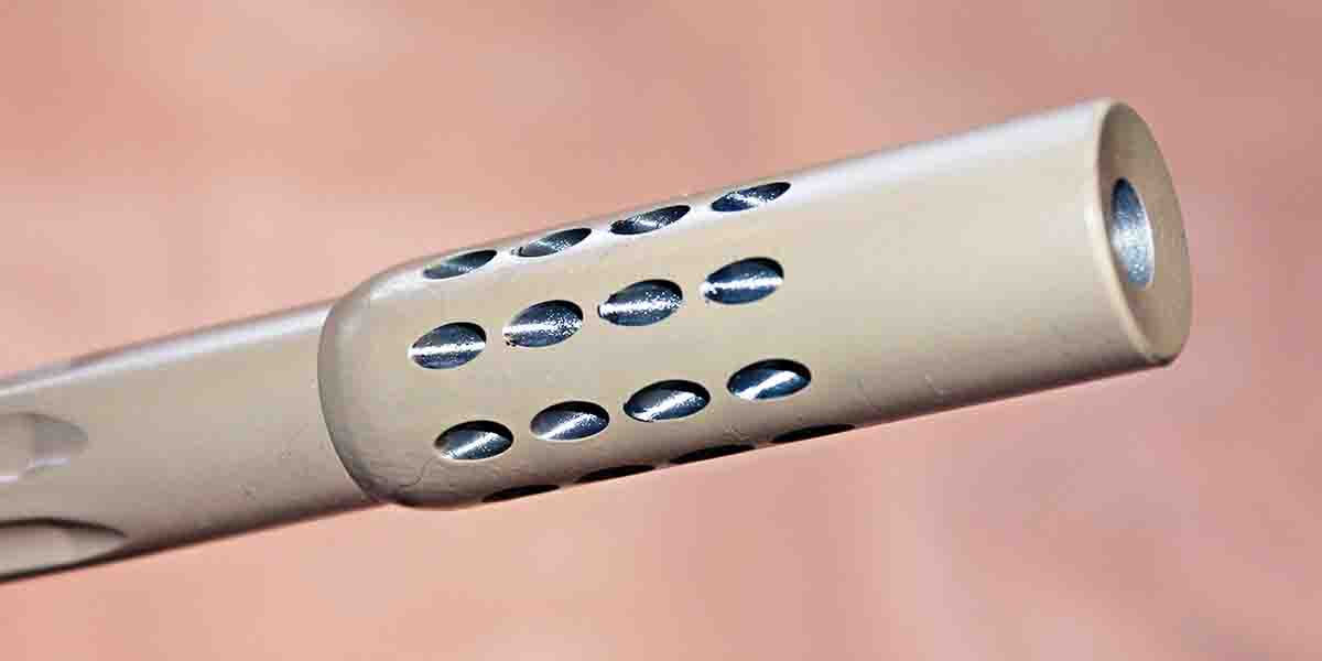 The multi-port muzzle brake was machined in-house.